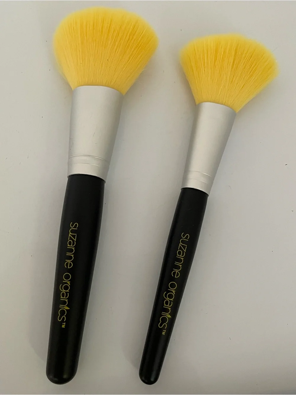 Suzanne Organics Yellow-Tipped Powder & Blush Brushes (Set of 2)